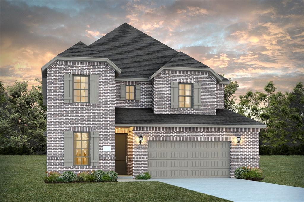 4905 Celestial Road McKinney, TX 75071 - Photo 1 of 1 a front view of a house with a garden and garage