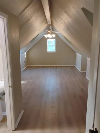 a view of a hallway with window