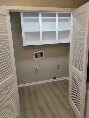 a view of an empty room