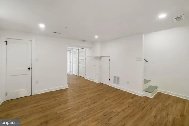 a view of an empty room