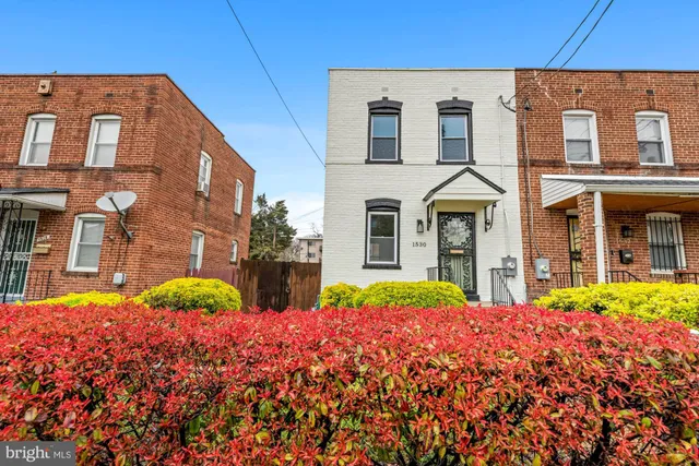 a front view of a building