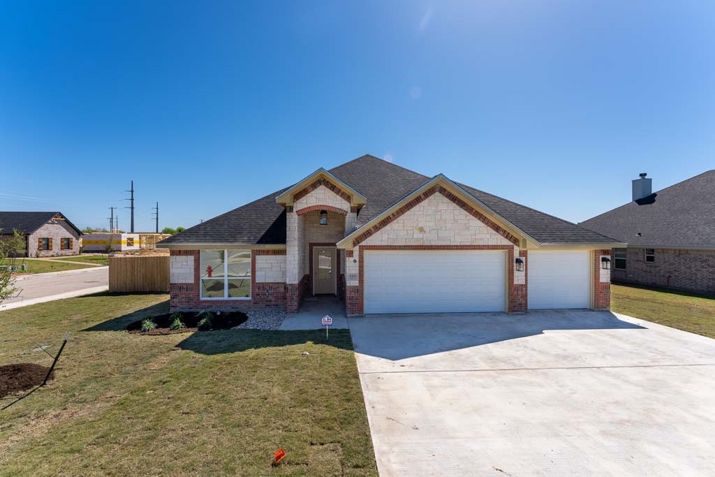 a view of a house with a patio