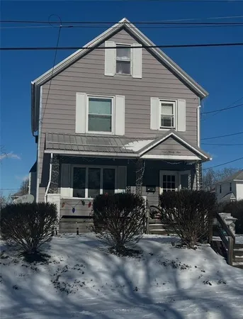 a front view of a house