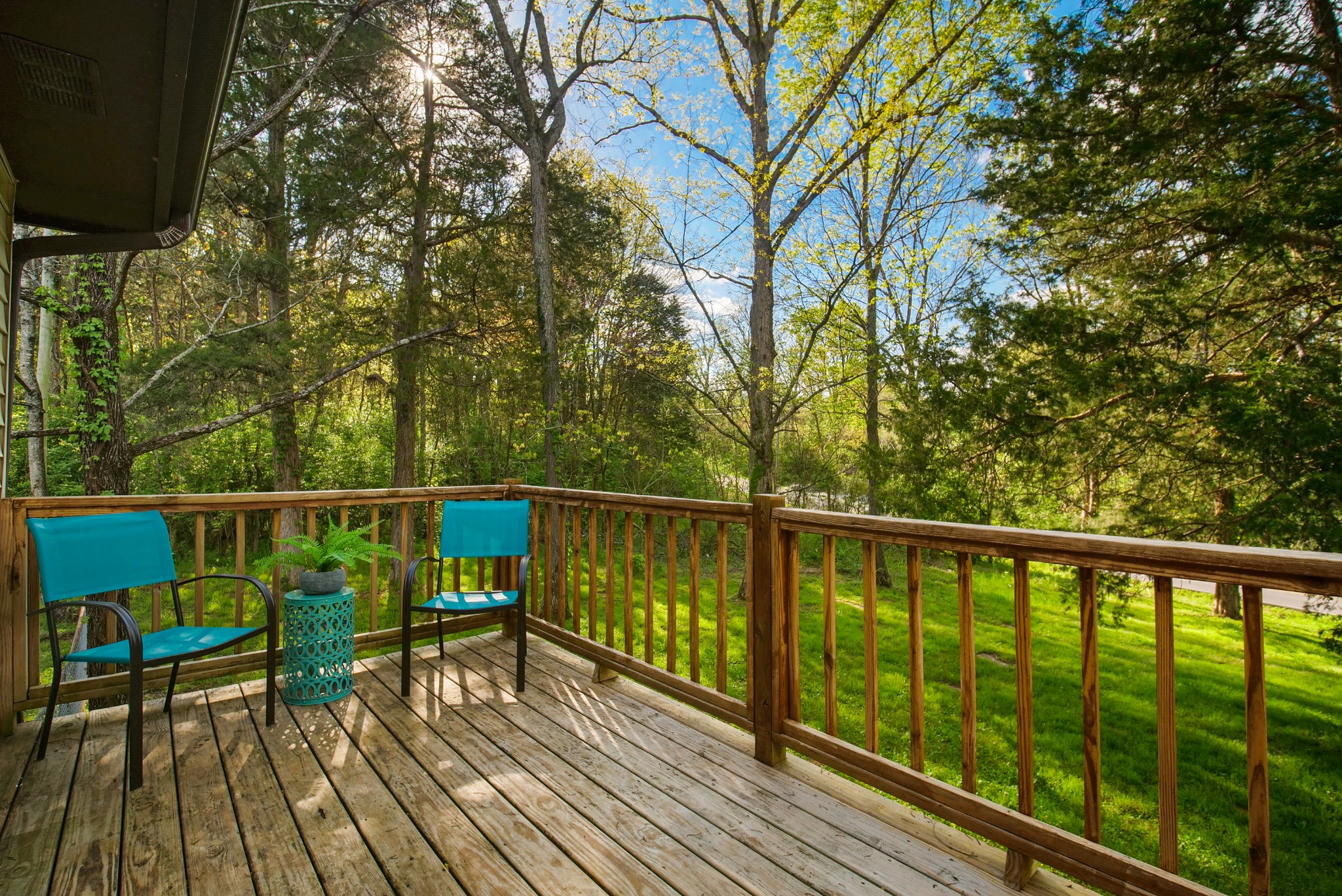 3977 Cairo Bend Road Lebanon, TN 37087 - Photo 9 of 39 a view of roof deck with wooden floor and fence