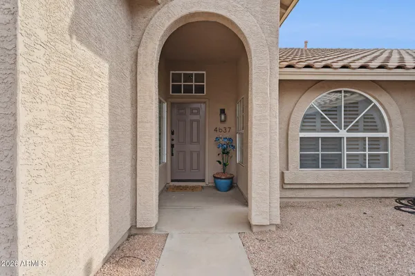 a view of front door of house