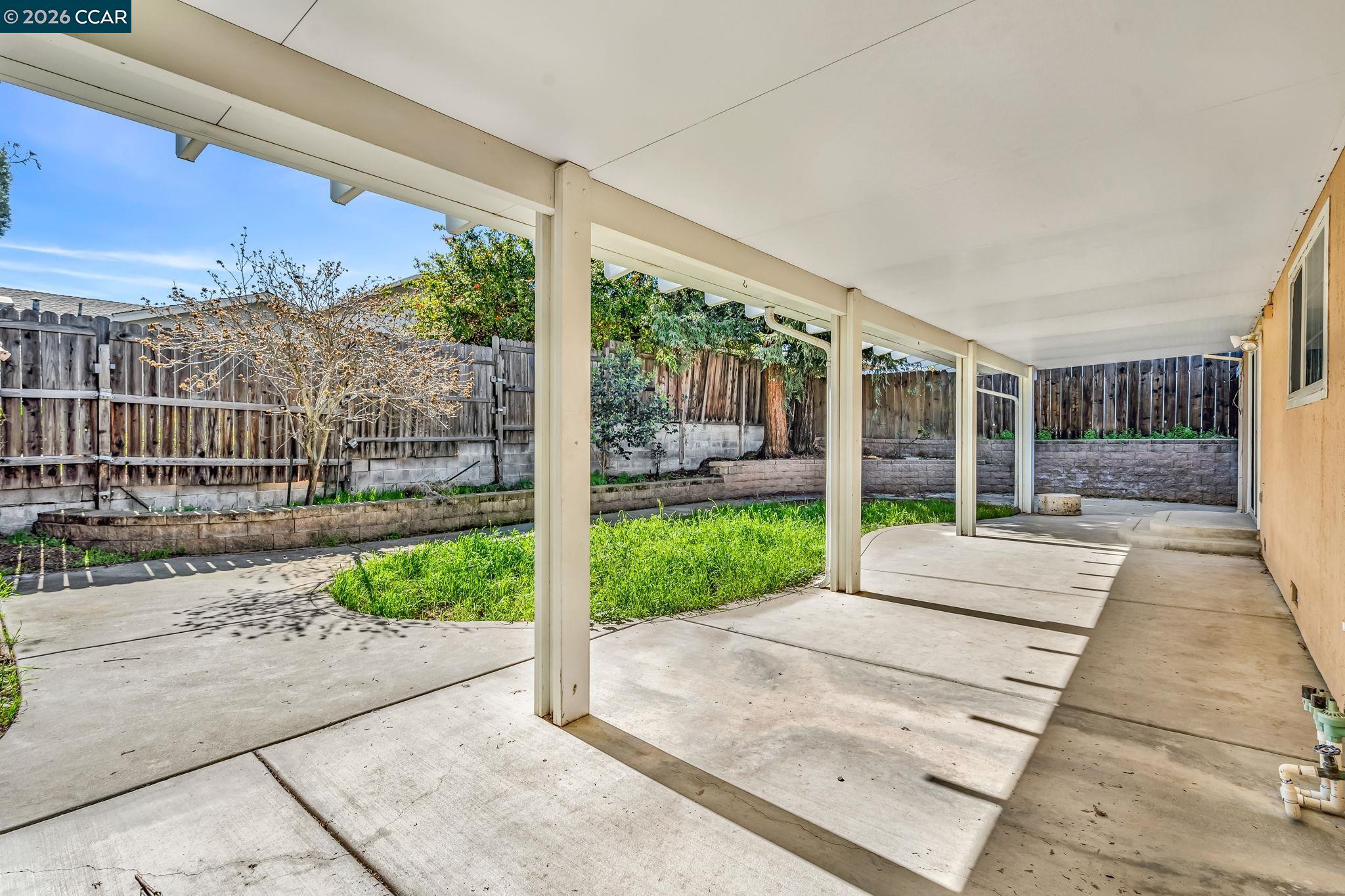 3321 Fraser Road Antioch, CA 94509 - Photo 41 of 46 a view of porch with a garden