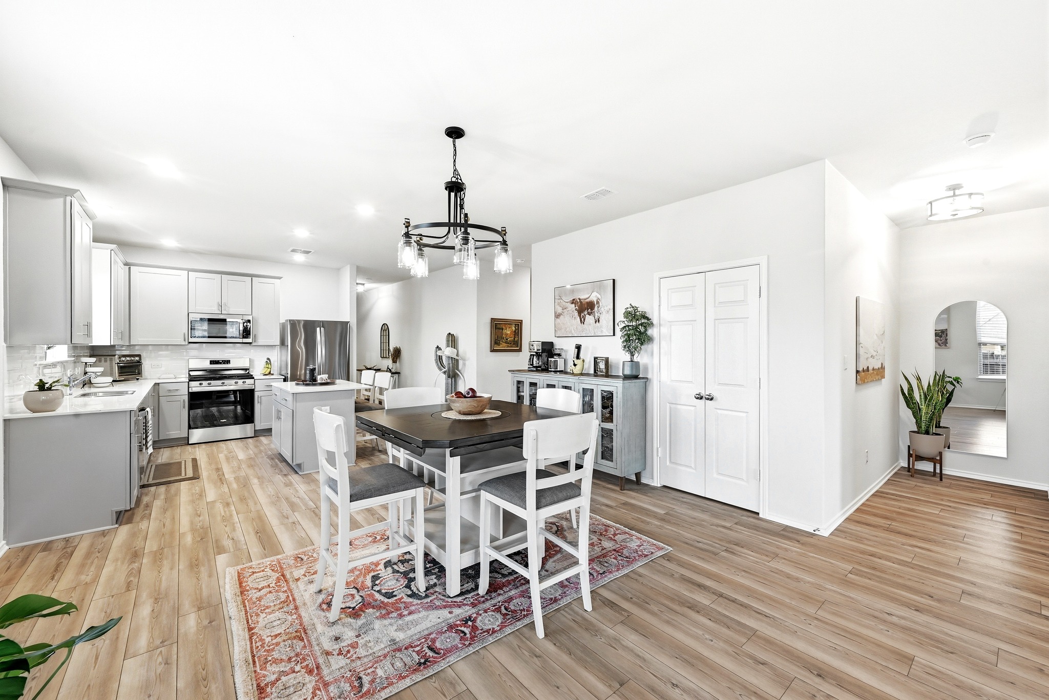 462 Tree Nut Loop Buda, TX 78610 - Photo 13 of 38 Because it’s set off to the side of the main kitchen traffic, the space also works well for a more intimate, quiet dinner at the end of the day