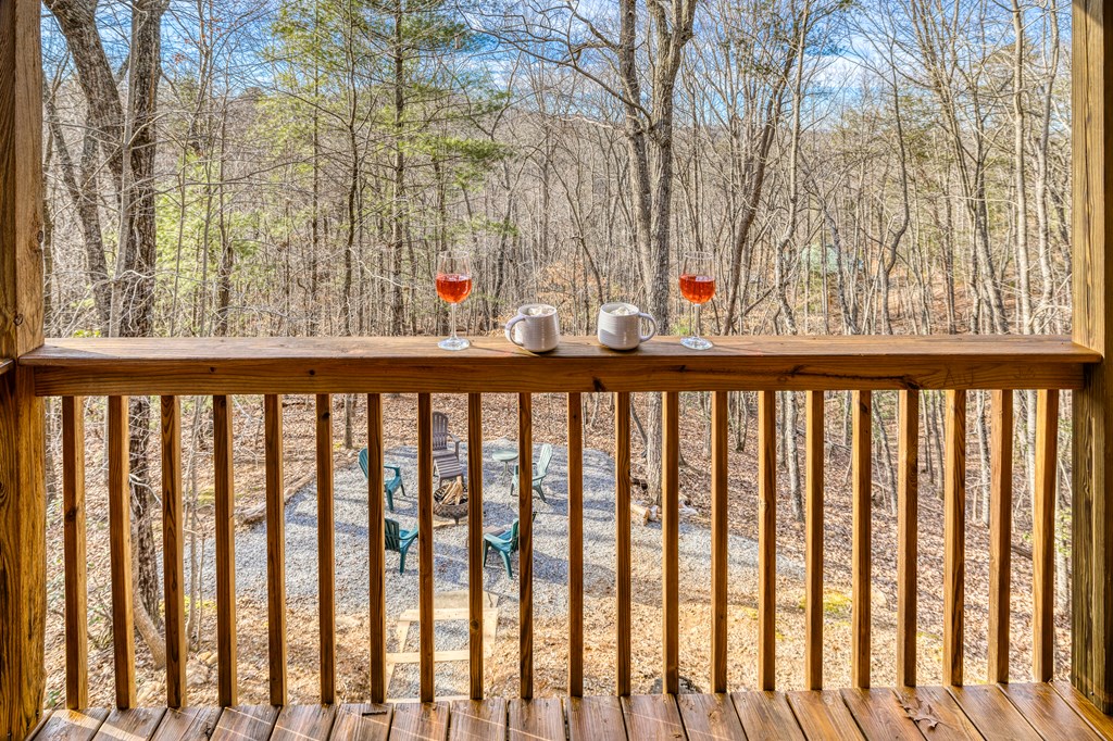 180 Green Ridge Road Blue Ridge, GA 30513 - Photo 50 of 83 a view of a trees from a balcony