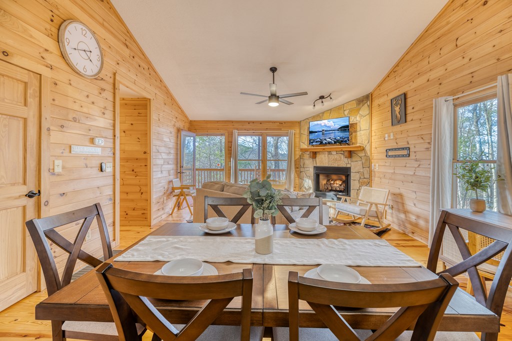 180 Green Ridge Road Blue Ridge, GA 30513 - Photo 73 of 83 a view of a dining room with furniture window and outside view