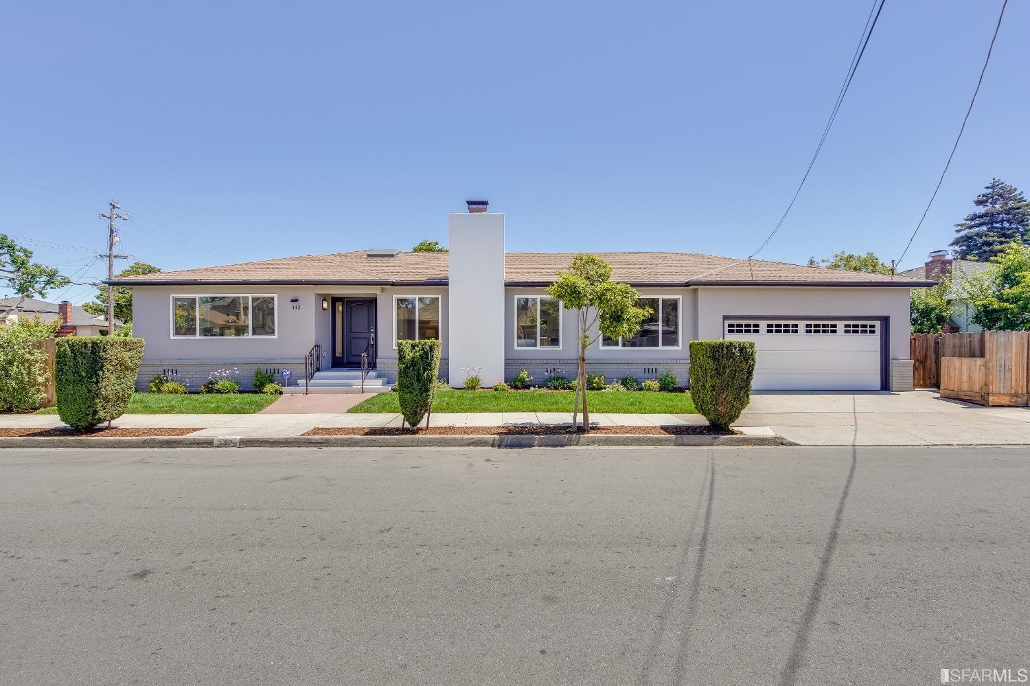 142 Channing Road Burlingame, CA 94010 - Photo 1 of 1 a view of a house with a patio and a road