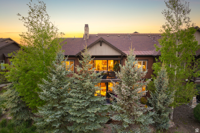 1737 East Viewside Circle Hideout, UT 84036 - Photo 33 of 35 Multi-level dwelling with a dark wood-toned exterior and a dark shingle roof