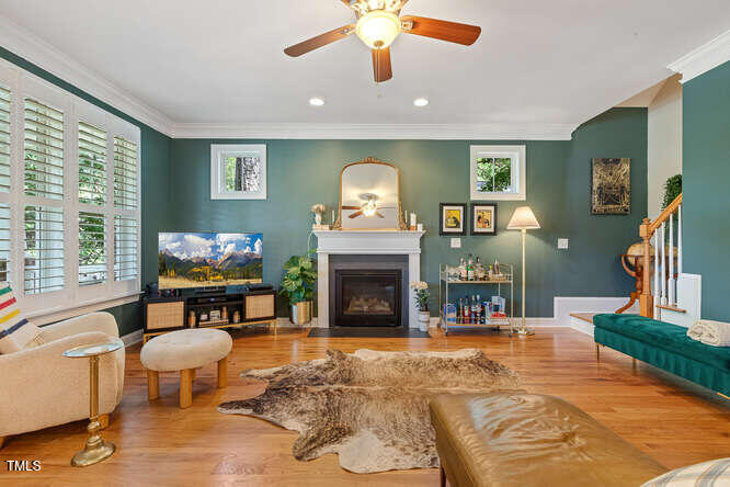 3012 Shenandoah Avenue Durham, NC 27704 - Photo 7 of 50 a living room with fireplace furniture and a fireplace