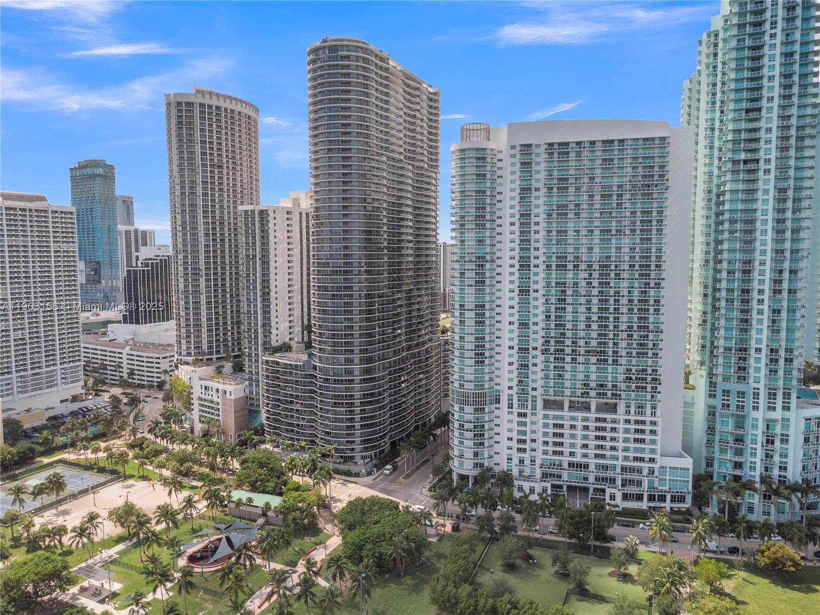 488 Northeast 18th Street, Unit 2104 Miami, FL 33132 - Photo 20 of 44 a view of a city with tall buildings