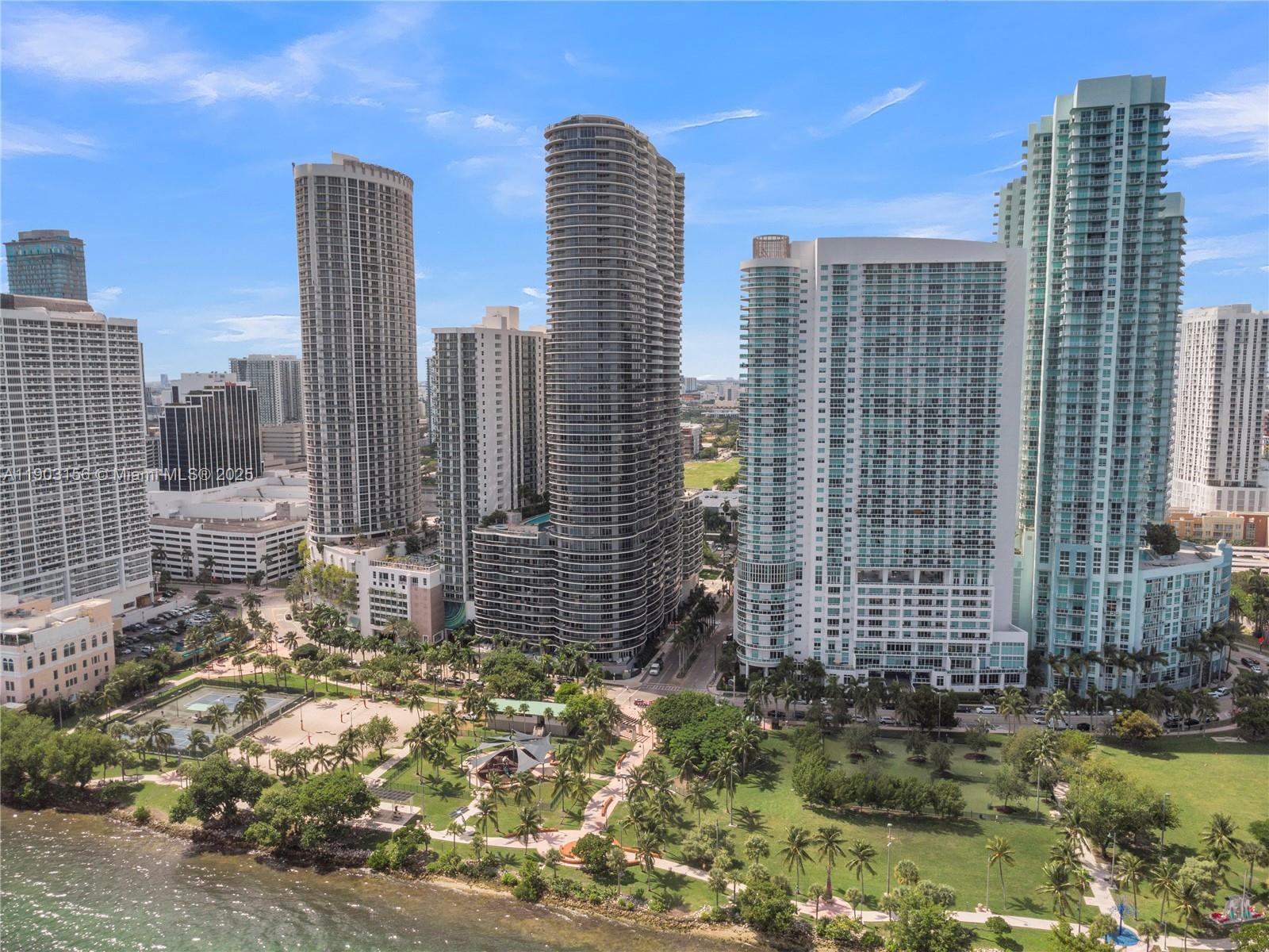 488 Northeast 18th Street, Unit 2104 Miami, FL 33132 - Photo 21 of 44 a view of a city with tall buildings