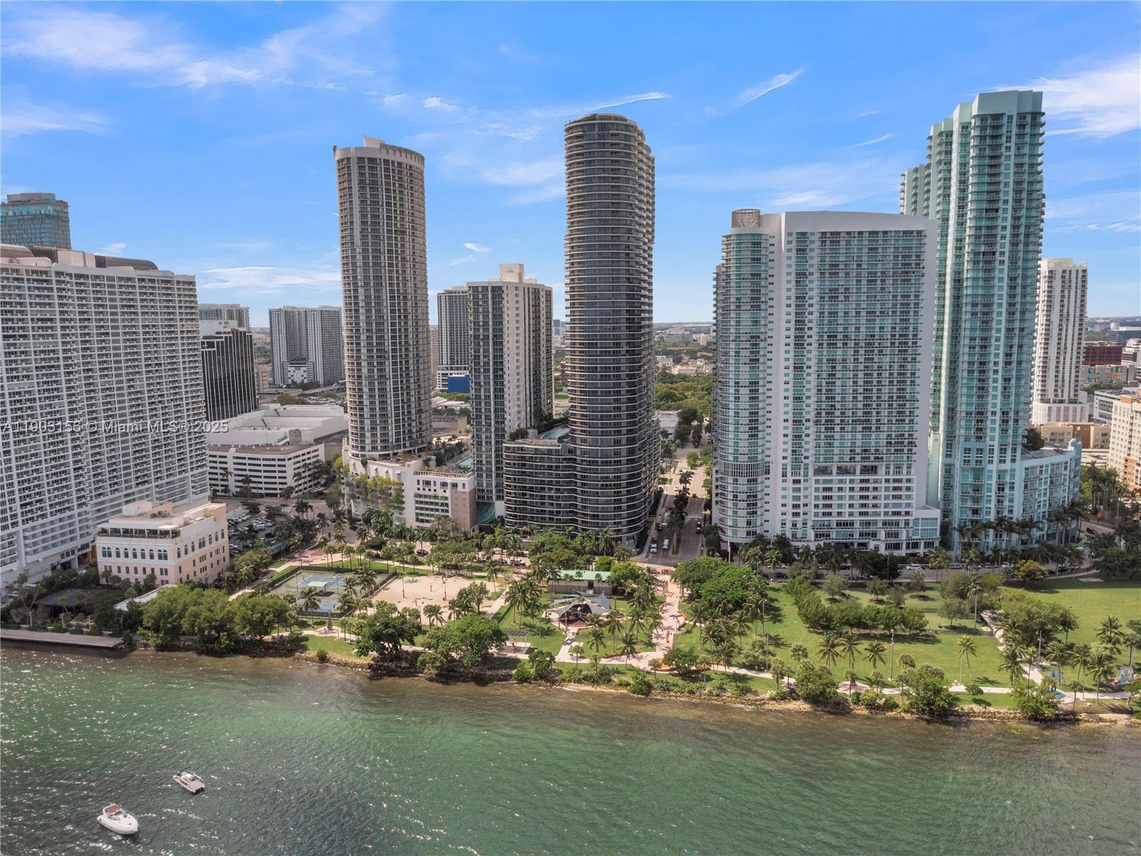 488 Northeast 18th Street, Unit 2104 Miami, FL 33132 - Photo 31 of 44 a view of a city with tall buildings