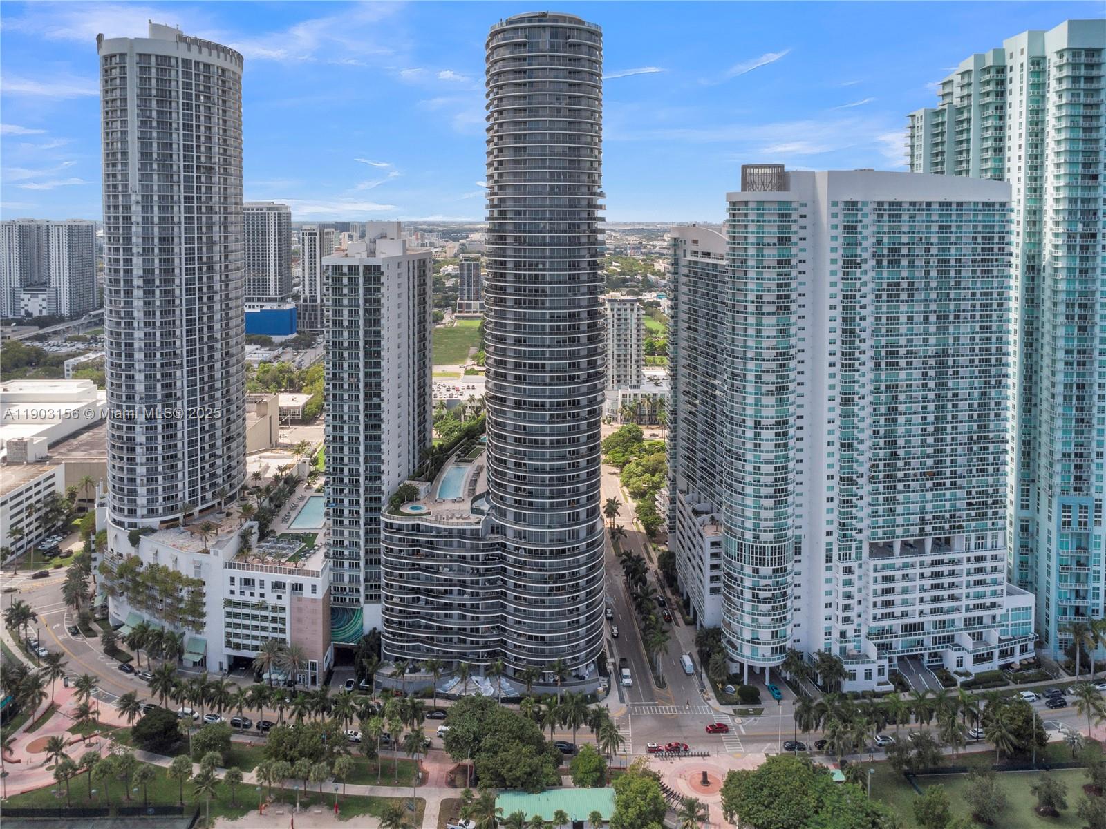 488 Northeast 18th Street, Unit 2104 Miami, FL 33132 - Photo 33 of 44 a view of a city with tall buildings
