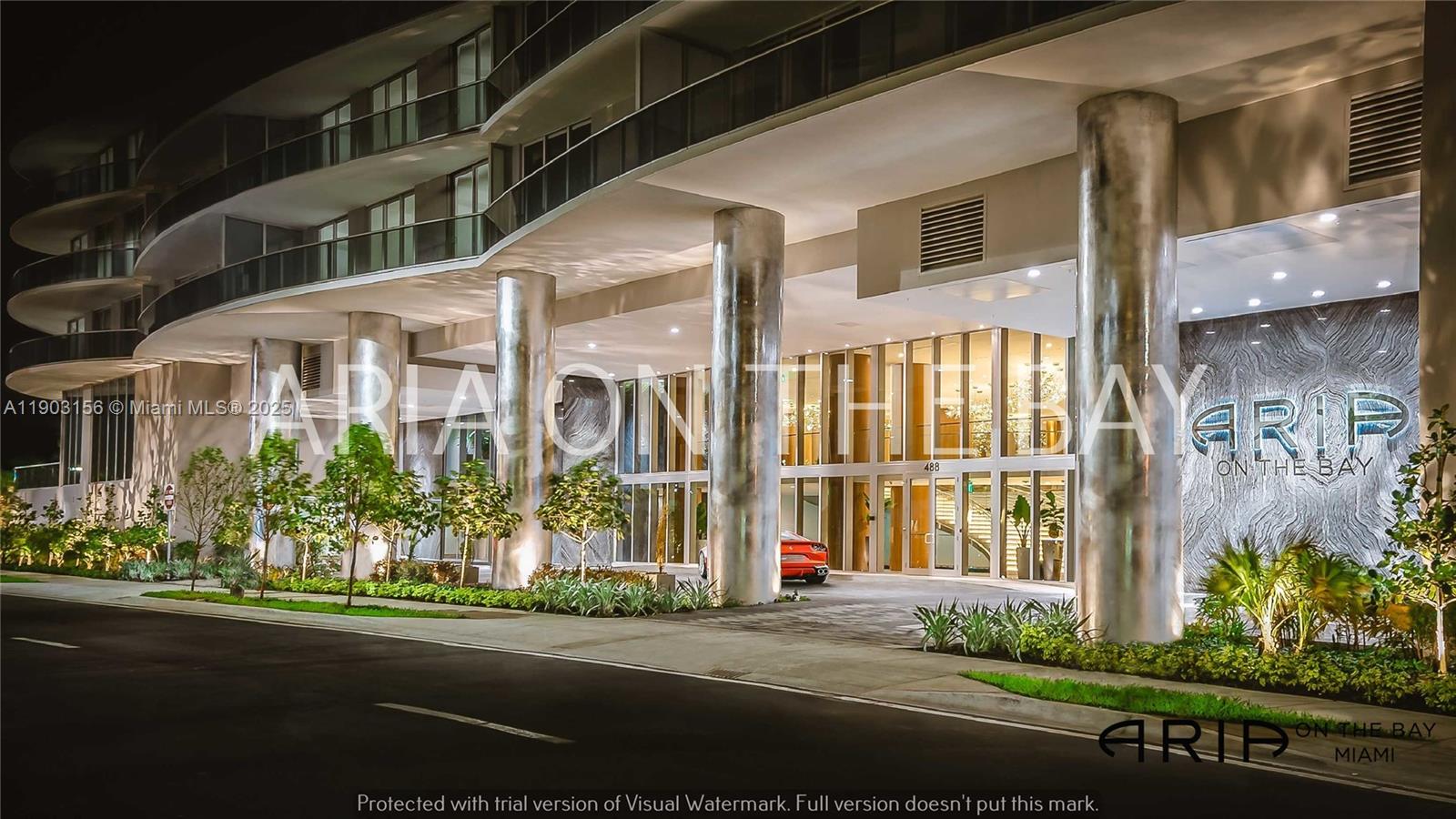 488 Northeast 18th Street, Unit 2104 Miami, FL 33132 - Photo 35 of 44 a front view of a building with street view