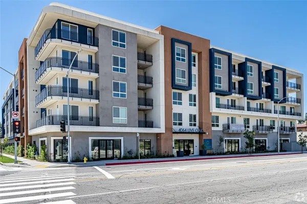 a front view of a building