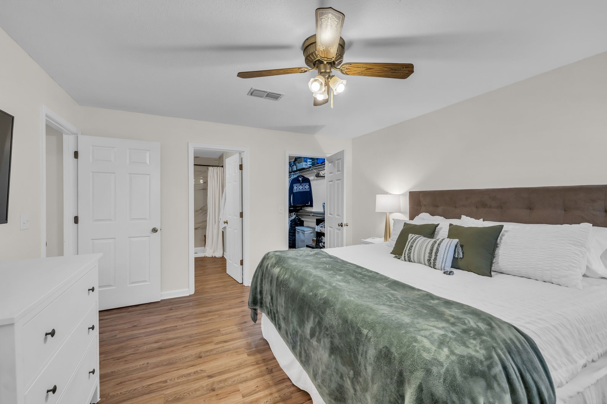 260 Pleasant Run Road Smyrna, TN 37167 - Photo 16 of 35 a bedroom with a bed and wooden floor