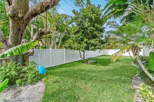 a garden view