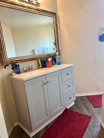 a room with storage and utility