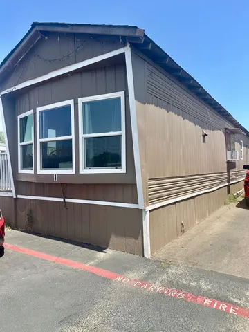 a backyard of a house