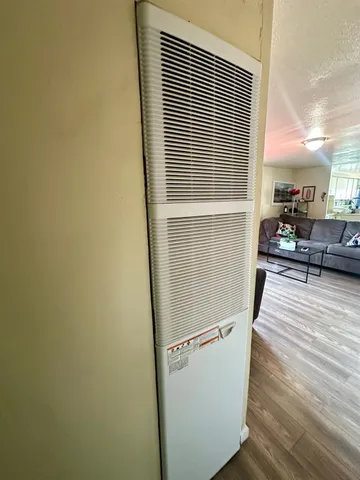 a view of a balcony with chairs