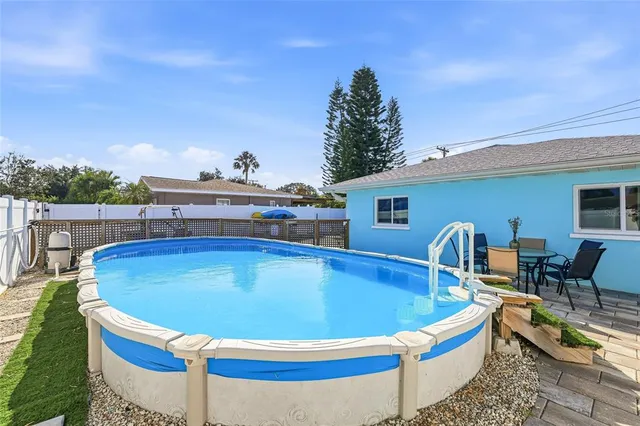 a front view of a house with a patio