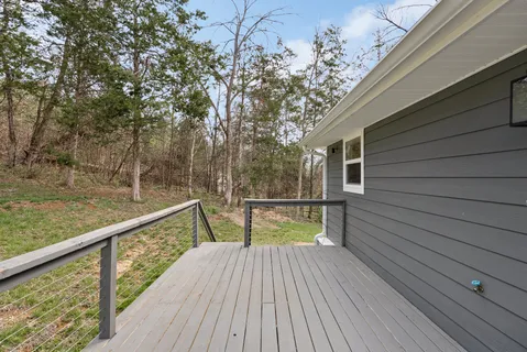 a house view with a backyard space