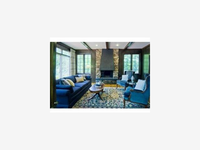 100 Crystal Springs Road Hillsborough, CA 94010 - Photo 6 of 9 a upper view of a living room with a table and chairs