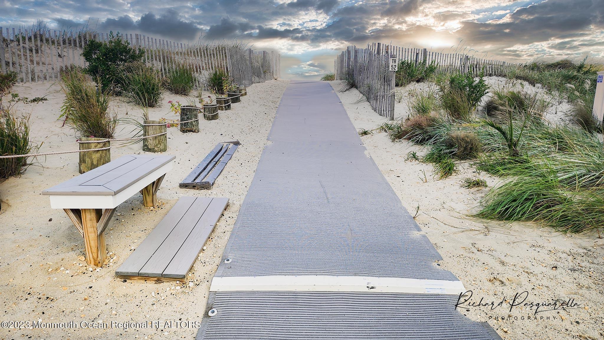 54 Silver Beach Road Lavallette, NJ 08735 - Photo 45 of 49 a view of a backyard with sitting area