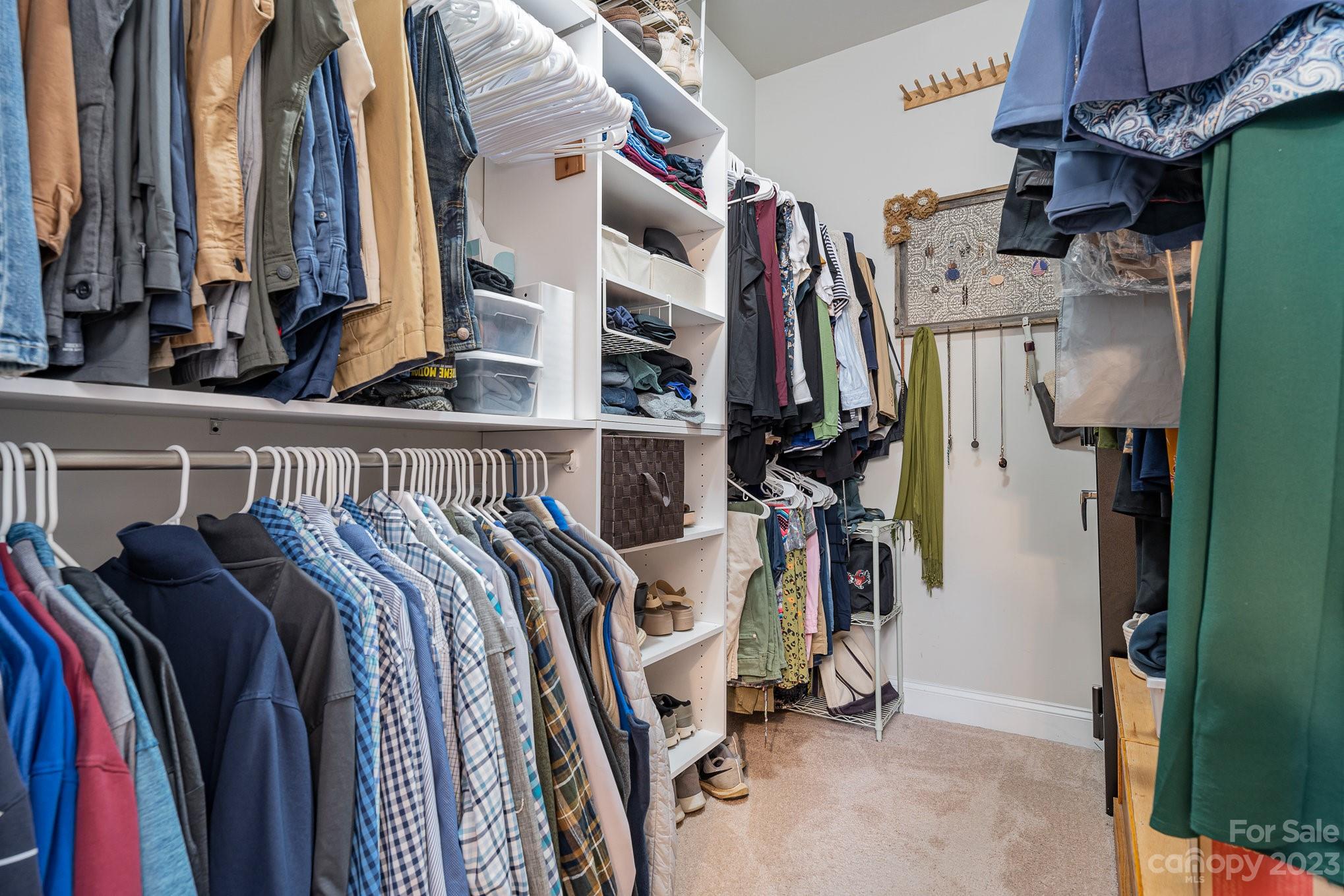 2906 Anderson Road South Catawba, SC 29704 - Photo 7 of 27 a view of walk in closet with clothes and shoes
