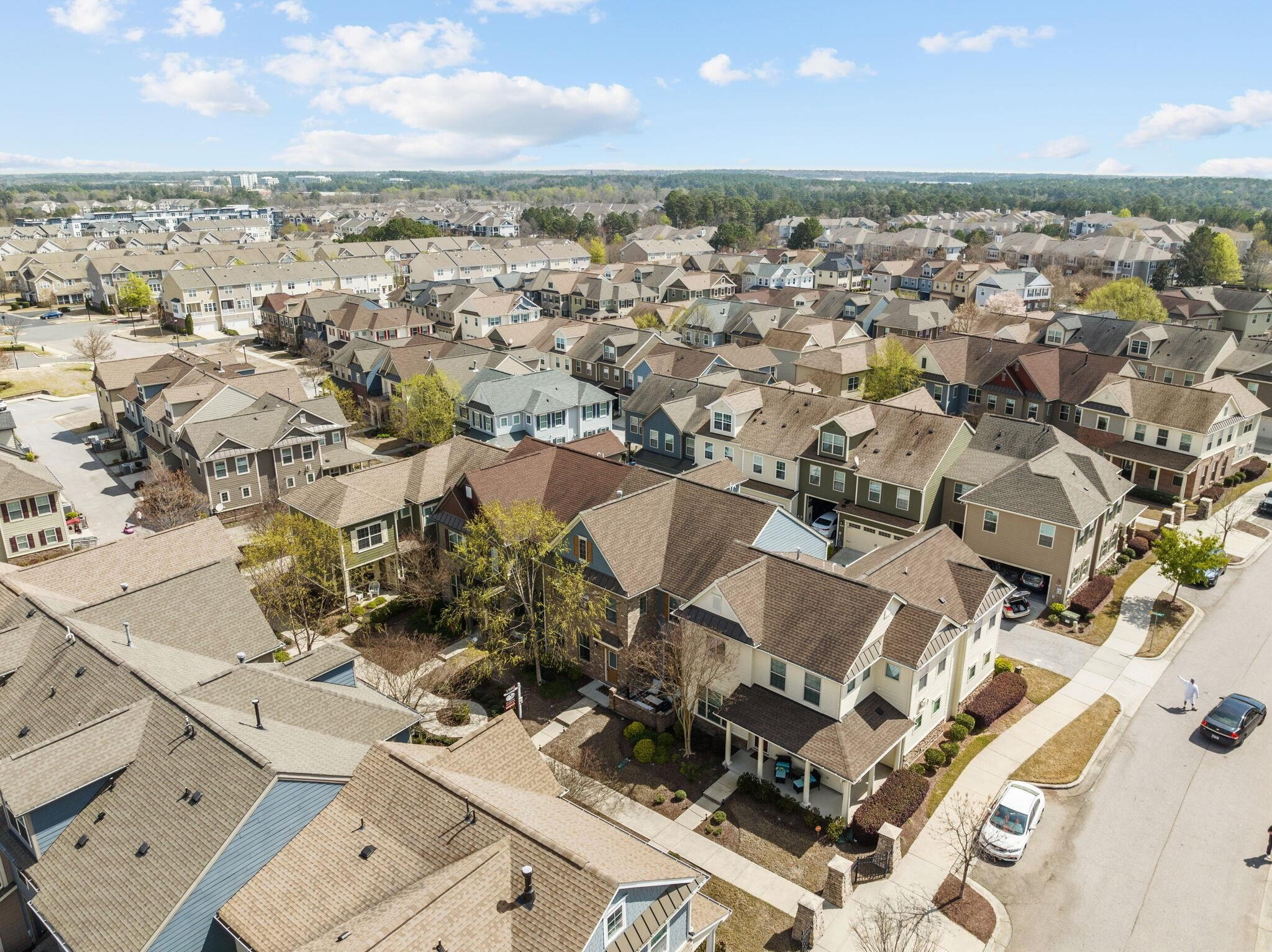 9304 Sevillanos Walk Raleigh, NC 27617 - Photo 39 of 41 an aerial view of multiple house