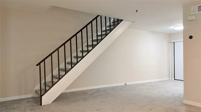 a view of an entryway with staircase