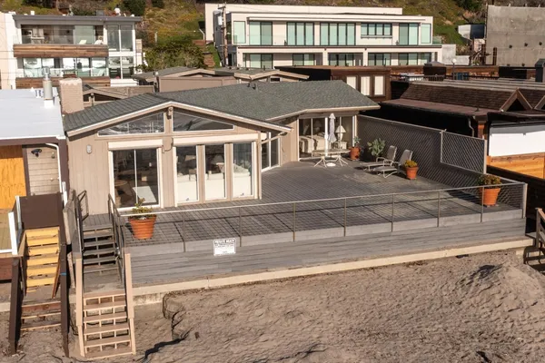 a front view of a building with street