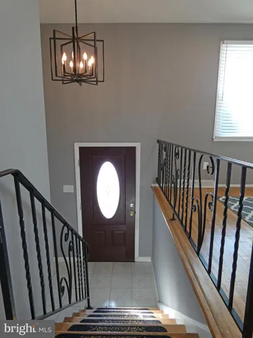 a view of a hallway with a window