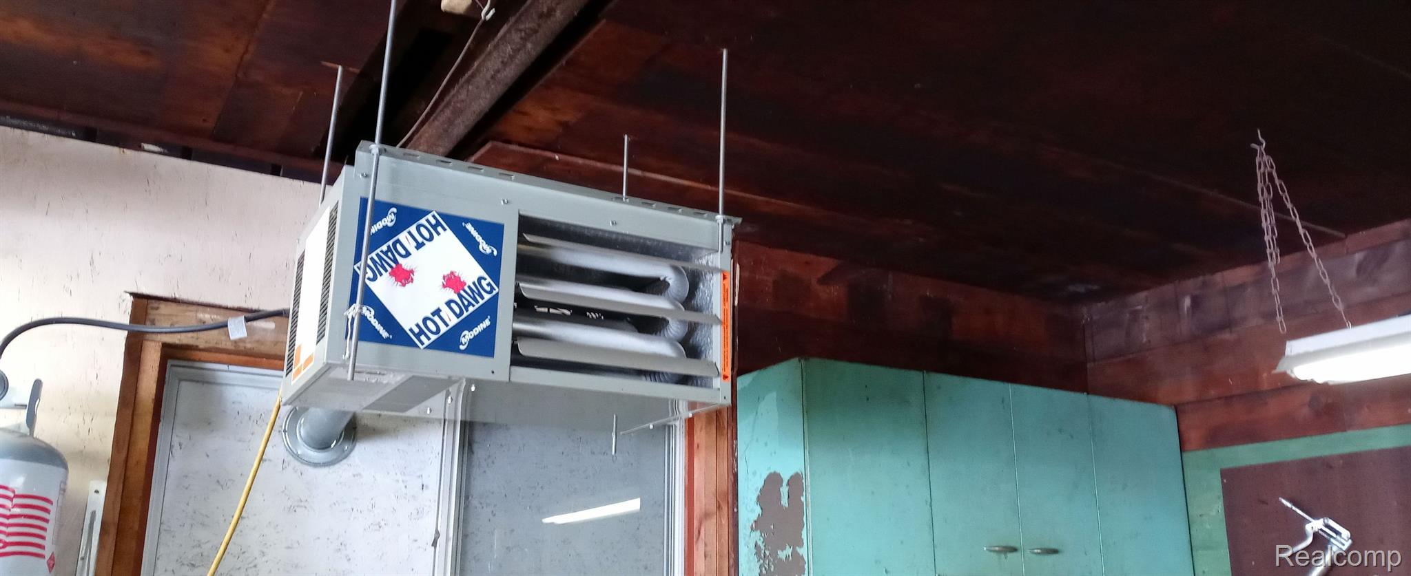 Propane heater in the garage
