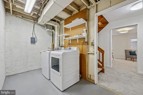 a view of a park with slide