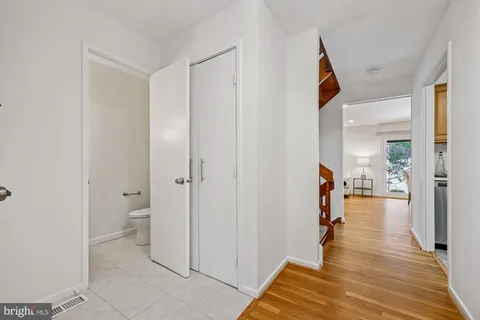 a view of a walk in closet