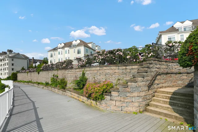 a view of a wooden bridge
