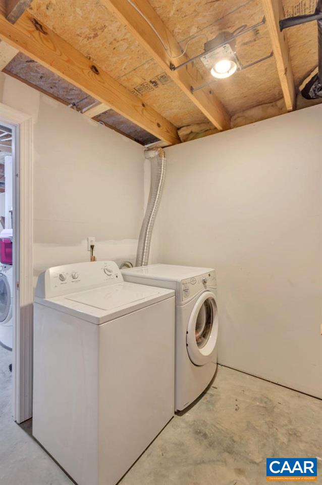 127 Larkspur Road Ruckersville, VA 22968 - Photo 24 of 29 a utility room with dryer and washer