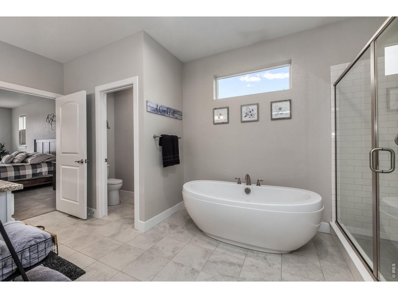 3789 Bridle Ridge Circle Severance, CO 80524 - Photo 27 of 44 a spacious bathroom with a toilet sink and shower