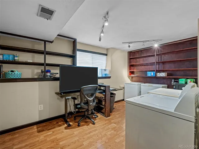 a room with furniture and a window