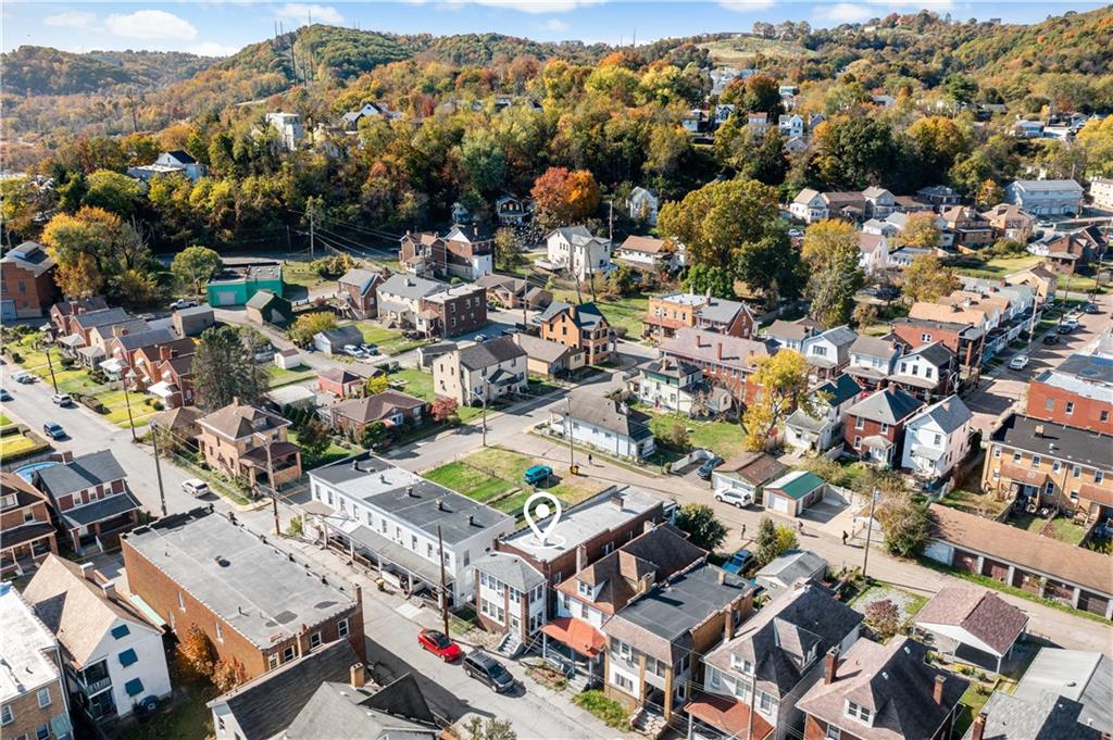 1210 Holmes Street McKees Rocks, PA 15136 - Photo 39 of 44 an aerial view of a city with lots of residential buildings