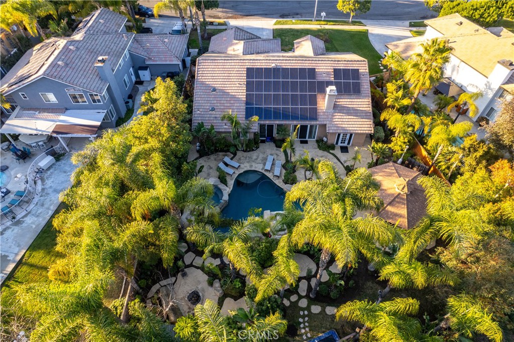 2531 Cottage Drive Corona, CA 92881 - Photo 45 of 48 an aerial view of residential houses with swimming pool