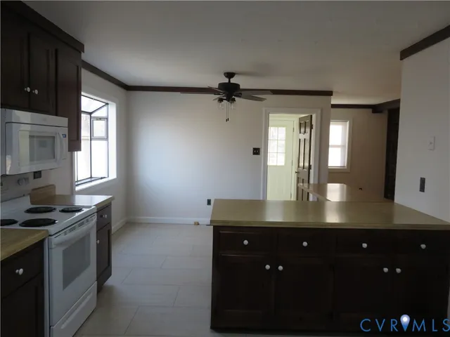 a view of a kitchen counter space