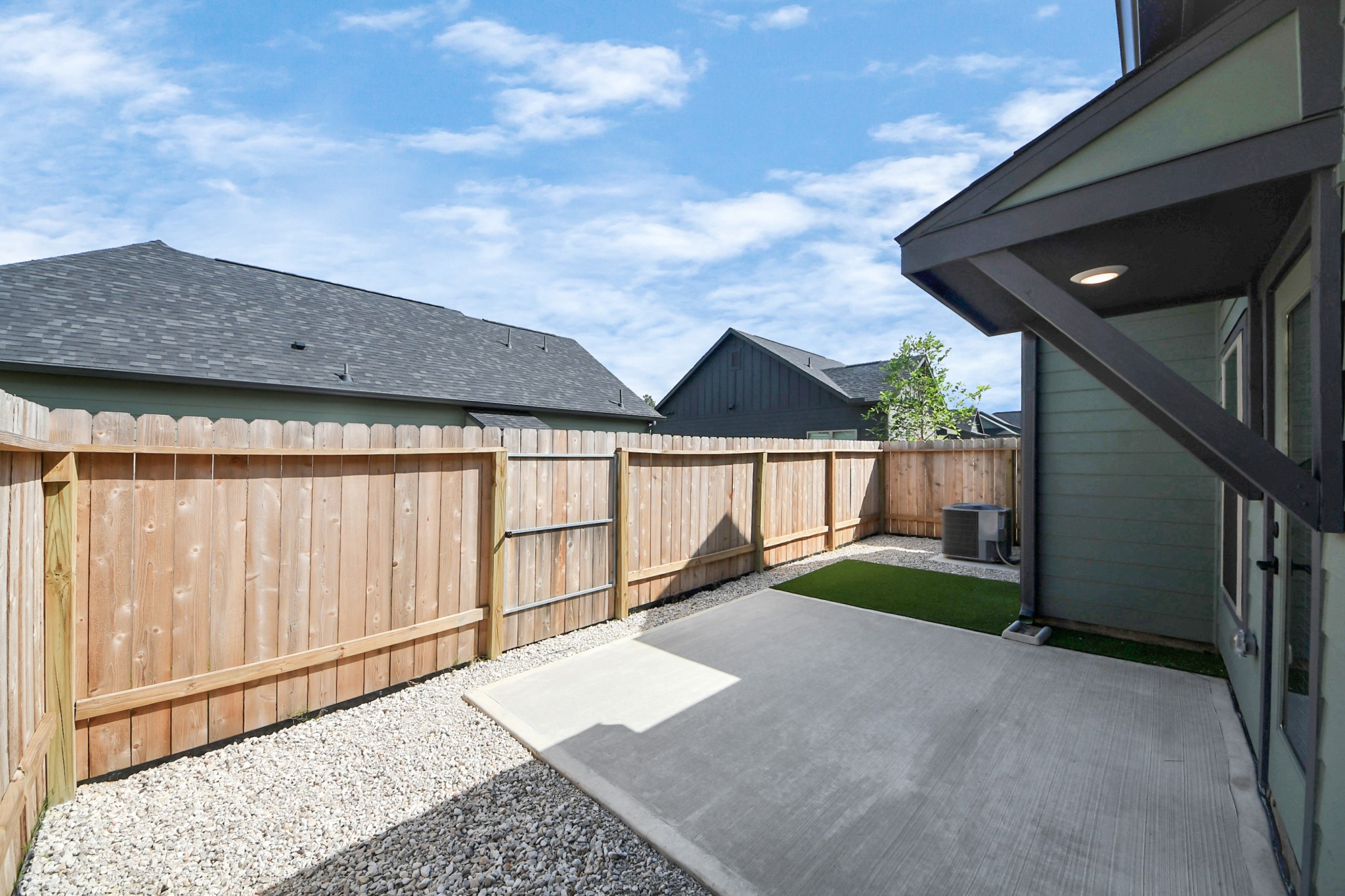 7711 Longmire Road, Unit 5 Conroe, TX 77304 - Photo 27 of 48 Welcome to an exclusive Gated Resort Style Community with a distinctive neighborhood feel that provides a maintenance free lifestyle.Nestled in Conroe offering Single Family Home-2 Bedrooms,2 baths, w/private back yard!