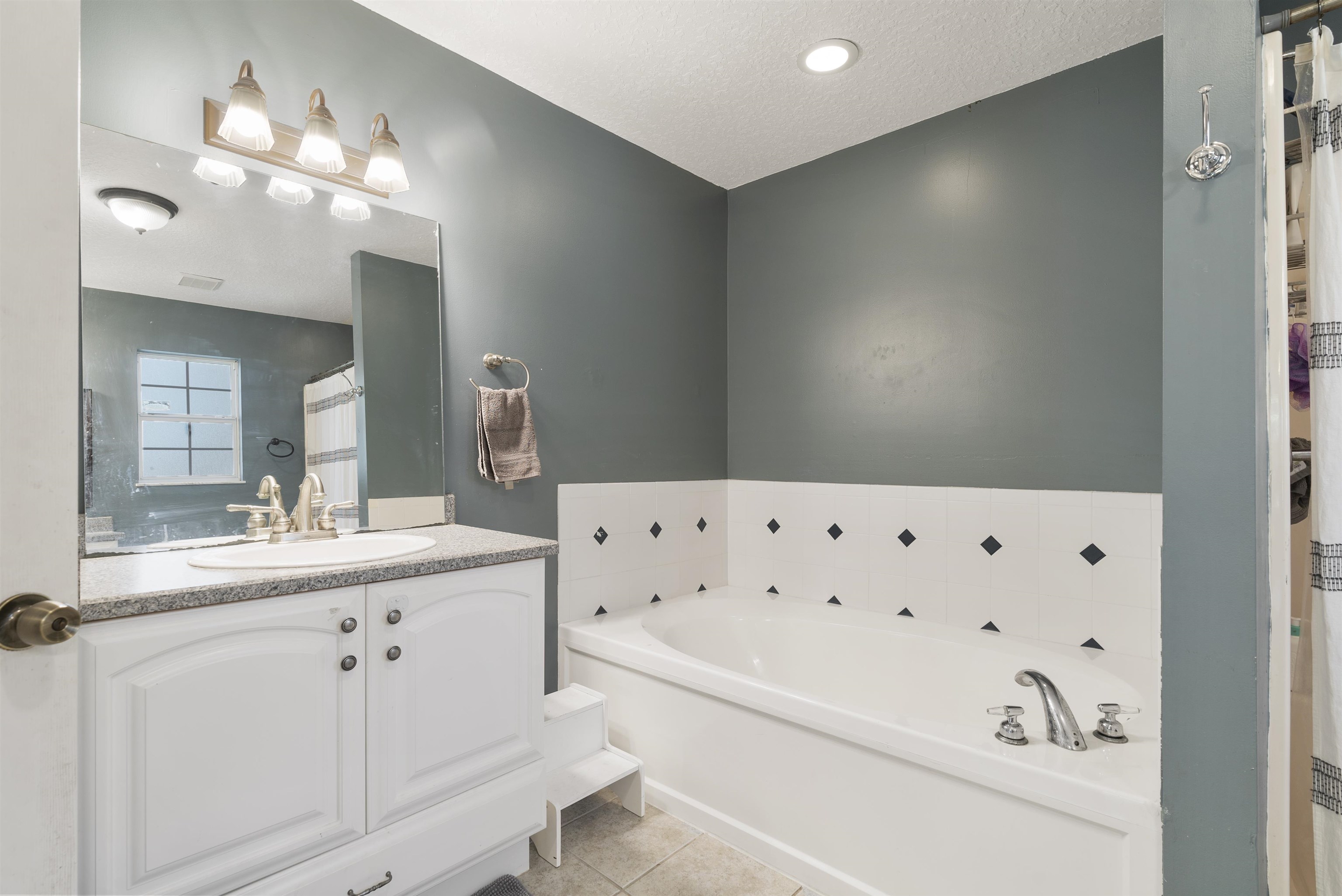 246 Mimosa Road St. Augustine, FL 32086 - Photo 32 of 45 a bathroom with a bathtub a sink and a mirror