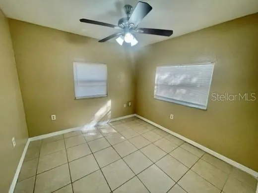 a view of an empty room