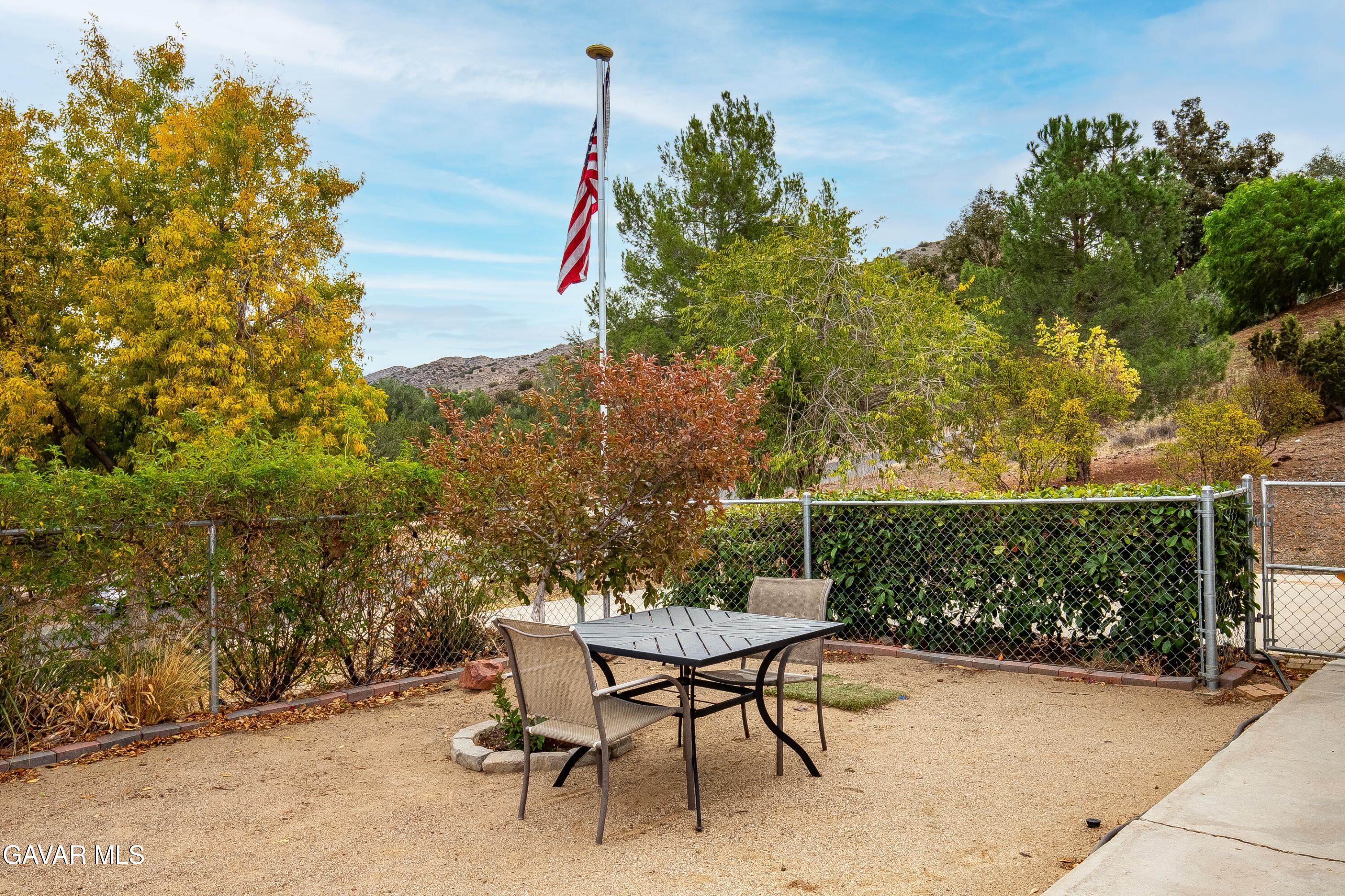 31741 Lake Meadow Road Acton, CA 93510 - Photo 59 of 59 a view of a chairs and table in the patio